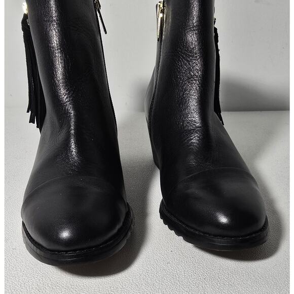 Pikolinos Andorra Ankle Boots Leather Side Zip Heel Tassel Black EU 36/US 5.5-6 - Picture 4 of 13